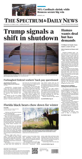 Cover of The Spectrum & Daily News