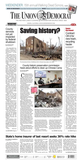 Cover of The Union Democrat