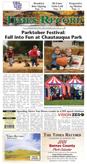 Cover of Valley City Times-Record