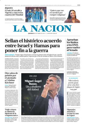 Cover of La Nacion