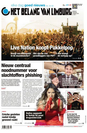 Cover of Het Belang van Limburg