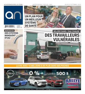Cover of Acadie Nouvelle