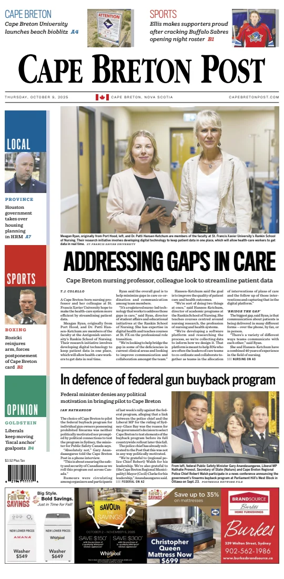 Cover of Cape Breton Post