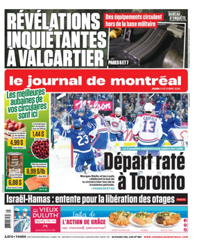 Cover of Le Journal de Montreal