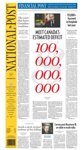 Cover of National Post - (National Edition)