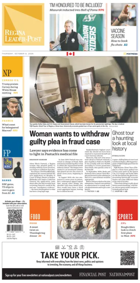 Cover of Regina Leader-Post