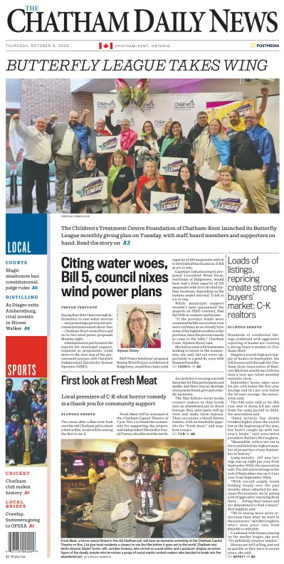 Cover of The Chatham Daily News