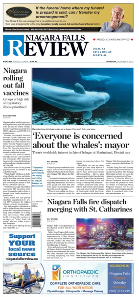 Cover of The Niagara Falls Review