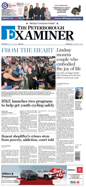 Cover of The Peterborough Examiner