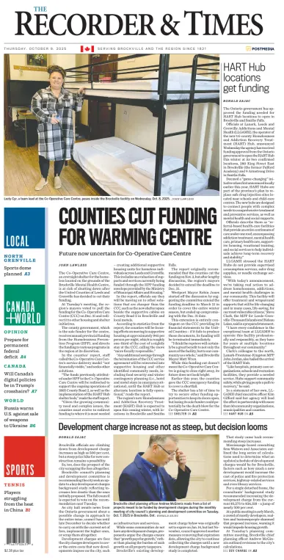 Cover of The Recorder & Times (Brockville)