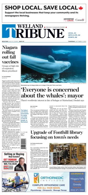Cover of The Welland Tribune