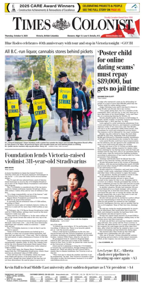 Cover of Times Colonist