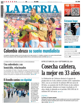 Cover of La Patria (Colombia)