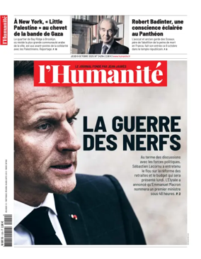 Cover of L'HUMANITE