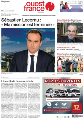 Cover of Ouest France (Laval)