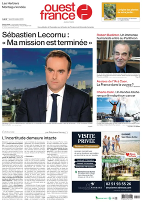Cover of Ouest France (Les Herbiers / Montaigu)