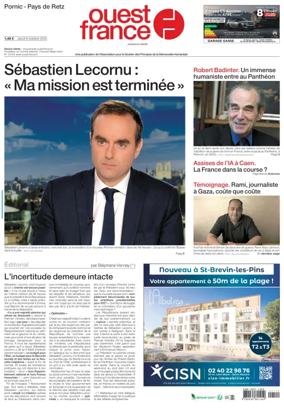Cover of Ouest France (Pornic / Pays de Retz)