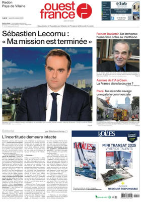 Cover of Ouest France (Redon / Pays de Vilaine)