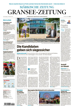 Cover of Gransee-Zeitung