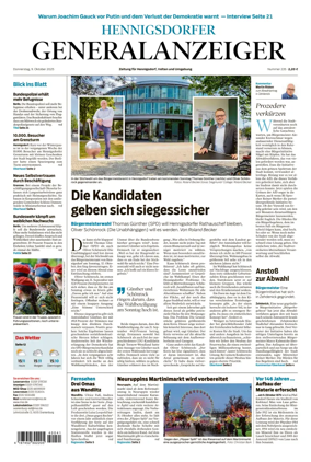 Cover of Hennigsdorfer Generalanzeiger