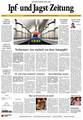 Cover of Ipf- und Jagst-Zeitung