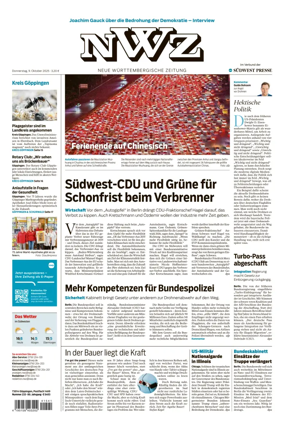 Cover of NWZ  (Göppinger Kreisnachrichten)