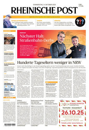 Cover of Rheinische Post – Düsseldorf Mitte/West/Ost/Nord/Süd