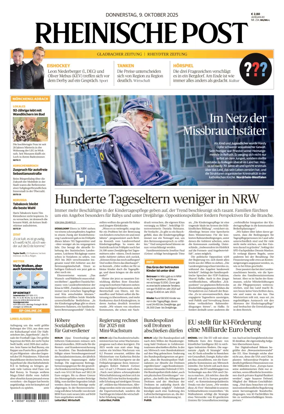 Cover of Rheinische Post - Mönchengladbach and Korschenbroich