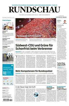 Cover of Rundschau für den Schwäbischen Wald – Der Kocherbote