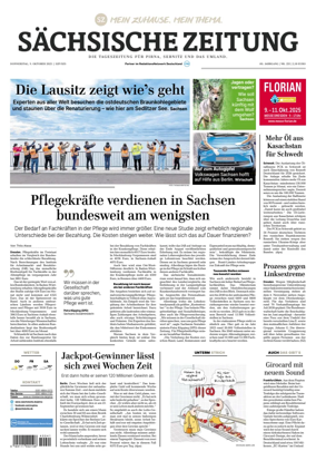 Cover of Sächsische Zeitung (Pirna Sebnitz)