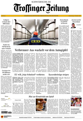 Cover of Trossinger Zeitung