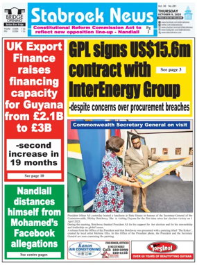 Cover of Stabroek News