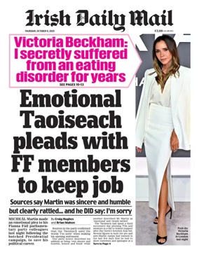 Cover of Irish Daily Mail