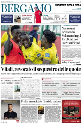 Cover of Corriere della Sera (Bergamo)