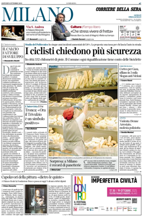Cover of Corriere della Sera (Milano)