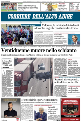 Cover of Corriere dell'Alto Adige