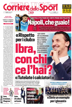 Cover of Corriere dello Sport
