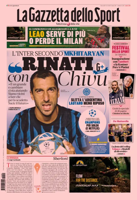 Cover of La Gazzetta dello Sport - Romana