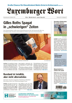 Cover of Luxemburger Wort