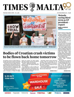 Cover of Times of Malta