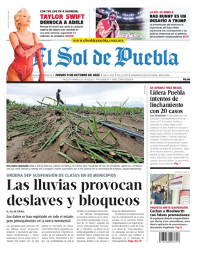 Cover of El Sol de Puebla