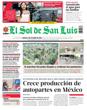 Cover of El Sol de San Luis Potosi
