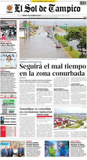 Cover of El Sol de Tampico
