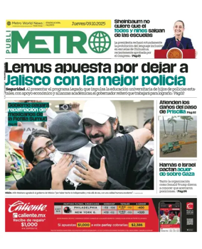 Cover of Publimetro Guadalajara