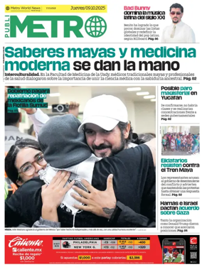 Cover of Publimetro Quintana Roo