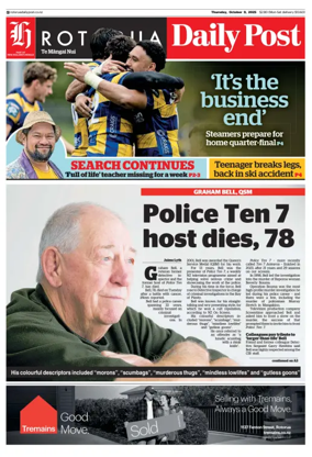 Cover of Rotorua Daily Post