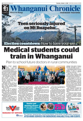 Cover of Wanganui Chronicle