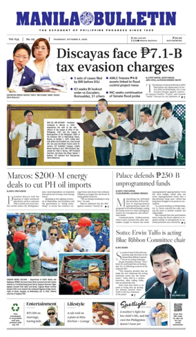 Cover of Manila Bulletin