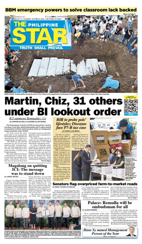 Cover of The Philippine Star