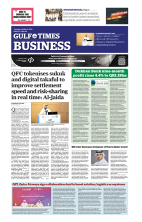Cover of Gulf Times Business